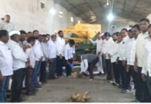 जामखेड येथे नाफेड हमीभाव खरेदी केंद्राचा शुभारंभ; शेतकऱ्यांना मोठा दिलासा शेतकऱ्यांनी लाभ घ्यावा – सभापती शरद कार्ले