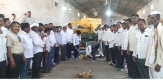 जामखेड येथे नाफेड हमीभाव खरेदी केंद्राचा शुभारंभ; शेतकऱ्यांना मोठा दिलासा शेतकऱ्यांनी लाभ घ्यावा – सभापती शरद कार्ले