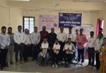 शासकीय औद्योगिक प्रशिक्षण संस्था जामखेडच्या वतीने तालुक्यातील बाल वीर पुरस्काराचे वितरण विविध मान्यवरांच्या उपस्थितीत बाल शौर्य पुरस्काराचे वितरण