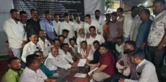 जामखेड शहरातील निकृष्ट व बोगस कामाला ठेकेदार जबाबदार, ठेकेदाराला सत्ताधाऱ्यांचे अभय – शहाजी राळेभात प्रशासनाच्या लेखी आश्वासनानंतर उपोषण मागे