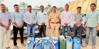 मिरजगाव पोलीसांची धडाकेबाज कामगिरी, दरोडा टाकून डिझेल चोरी करणारी टोळी जेरबंद पंधरा लाख 15 हजारांचा मुद्देमाल जप्त, आरोपी विरोधात जामखेड पोलीस स्टेशनलाही गुन्हे