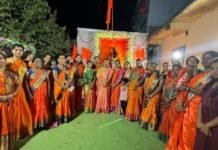 प्रभाग सात मध्ये महिला आयोजित शिवजयंती मोठ्या उत्साहात साजरी