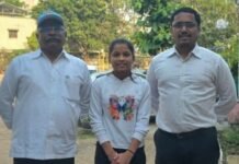 खेलो इंडिया नॅशनल मल्लखांब स्पर्धेसाठी जामखेडच्या ज्ञानेश्वरीची धनवेची निवड श्री शंभुसूर्य मर्दानी खेळ प्रशिक्षण संस्थेच्या शिरपेचात मानाचा तुरा