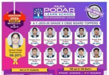कालिका पोदार लर्न स्कूलचा 100% निकाल तीन तालुक्यांत जान्हवी सूर्यवंशी प्रथम प्रवेश प्रक्रिया सुरू
