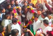 जामखेड शहरात मंत्री छगन भुजबळ यांचे जंगी स्वागत