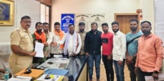 नरसापूर येथील अमानुष घटनेचा श्री शिवप्रतिष्ठान हिंदुस्थानच्या वतीने तीव्र निषेध आरोपीला फाशीची शिक्षा देण्याची पांडुराजे भोसले यांची मागणी