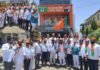 विधानसभा निवडणुकीतील भाजपाच्या घवघवीत यशाबद्दल जामखेड शहरमंडल भाजपाच्या वतीने आनंदोत्सव फटाक्यांची आतषबाजी व पेढे भरवत विजयोत्सव साजरा