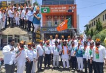 विधानसभा निवडणुकीतील भाजपाच्या घवघवीत यशाबद्दल जामखेड शहरमंडल भाजपाच्या वतीने आनंदोत्सव फटाक्यांची आतषबाजी व पेढे भरवत विजयोत्सव साजरा
