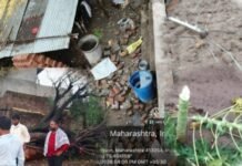 धामणगाव परिसरात वादळी वाऱ्यासह झालेल्या पावसामुळे मोठ्या प्रमाणात नुकसान प्रशासनाने नुकसानीचे पंचनामे करावेत – महारूद्र महारनवर