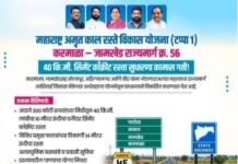 सभापती प्रा राम शिंदे यांच्या पाठपुराव्यामुळे करमाळा-जामखेड रस्त्यासाठी ३०० कोटींचा निधी मंजूर