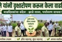 संभाजी ढोले यांनी ऑक्सिजनयुक्त देशी वृक्षांची लागवड करून केला वाढदिवस साजरा.