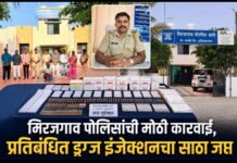 मिरजगाव पोलिसांची मोठी कारवाई, प्रतिबंधित ड्रग्ज इंजेक्शनचा साठा जप्त, एकाला अटक