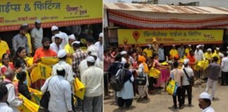 जामखेडमध्ये फिनोलेक्स व शितल कलेक्शनच्या वतीने वारकऱ्यांना उपयुक्त साहित्य वाटप संत वामनभाऊ पालखीचे तपनेश्वर रोडवर भव्य स्वागत