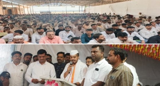 कर्जत-जामखेडच्या ताकदीने ३८ लाख शेतकऱ्यांना कर्जमाफी, कांद्याला योग्य भाव : रोहित पवार जामखेडमध्ये शेतकऱ्यांकडून आमदार रोहित पवारांचा भव्य सत्कार; हजारो कार्यकर्ते व शेतकऱ्यांची उपस्थिती कर्जत-जामखेडच्या ताकदीने ३८ लाख शेतकऱ्यांना कर्जमाफी, कांद्याला योग्य भाव : रोहित पवार जामखेडमध्ये शेतकऱ्यांकडून आमदार रोहित पवारांचा भव्य सत्कार; हजारो कार्यकर्ते व शेतकऱ्यांची उपस्थिती