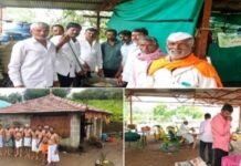 किल्ले रायरेश्वरावर पिंपळवाडी ग्रामस्थांचा श्रावण सोमवारी धार्मिक व पर्यावरणपूरक उपक्रम