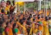 नगराध्यक्षा प्रांजल चिंतामणी आयोजित कावड यात्रा भक्तीमय वातावरणात संपन्न, नागेश्वर चरणी पावसासाठी साकडे, महिलांचा उत्स्फूर्त सहभाग