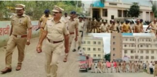 गणेशोत्सवापूर्वी जामखेड पोलिसांचा ‘ॲक्शन मोड’! रूट मार्चने शहर दणाणले, बसस्थानकात जमाव विसर्जनाची रंगीत तालीम