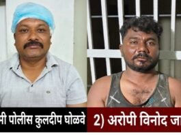 खाकीवर वार करणारा निघाला आंतरजिल्हा कुख्यात दरोडेखोर!  जामखेडचा विनोद जाधव 7 वर्षांपासून फरार,बलात्कार, घरफोडी, रेल्वे दरोड्यासह 13 गुन्ह्यांची कुंडली आली समोर