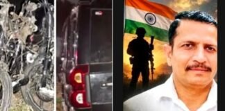 जामखेड-नगर रोडवर भीषण अपघातात दोन जणांचा जागीच मृत्यू, चालक गाडी सोडून फरार! निंबोडीजवळ हॉटेल उत्सवसमोर तीन दुचाकींना भीषण धडक, दुचाकी ५० ते १०० फूट फरफटत गेल्या, एक जण गंभीर जखमी